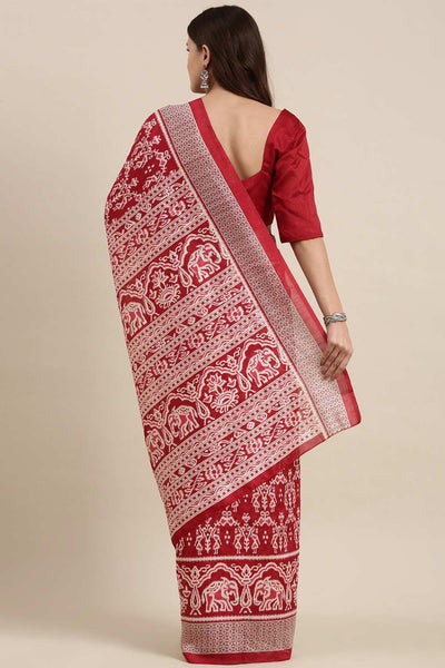 Shop Uma Bhagalpuri Silk Pink Printed Celebrity One Minute Saree at best offer at our  Store - One Minute Saree