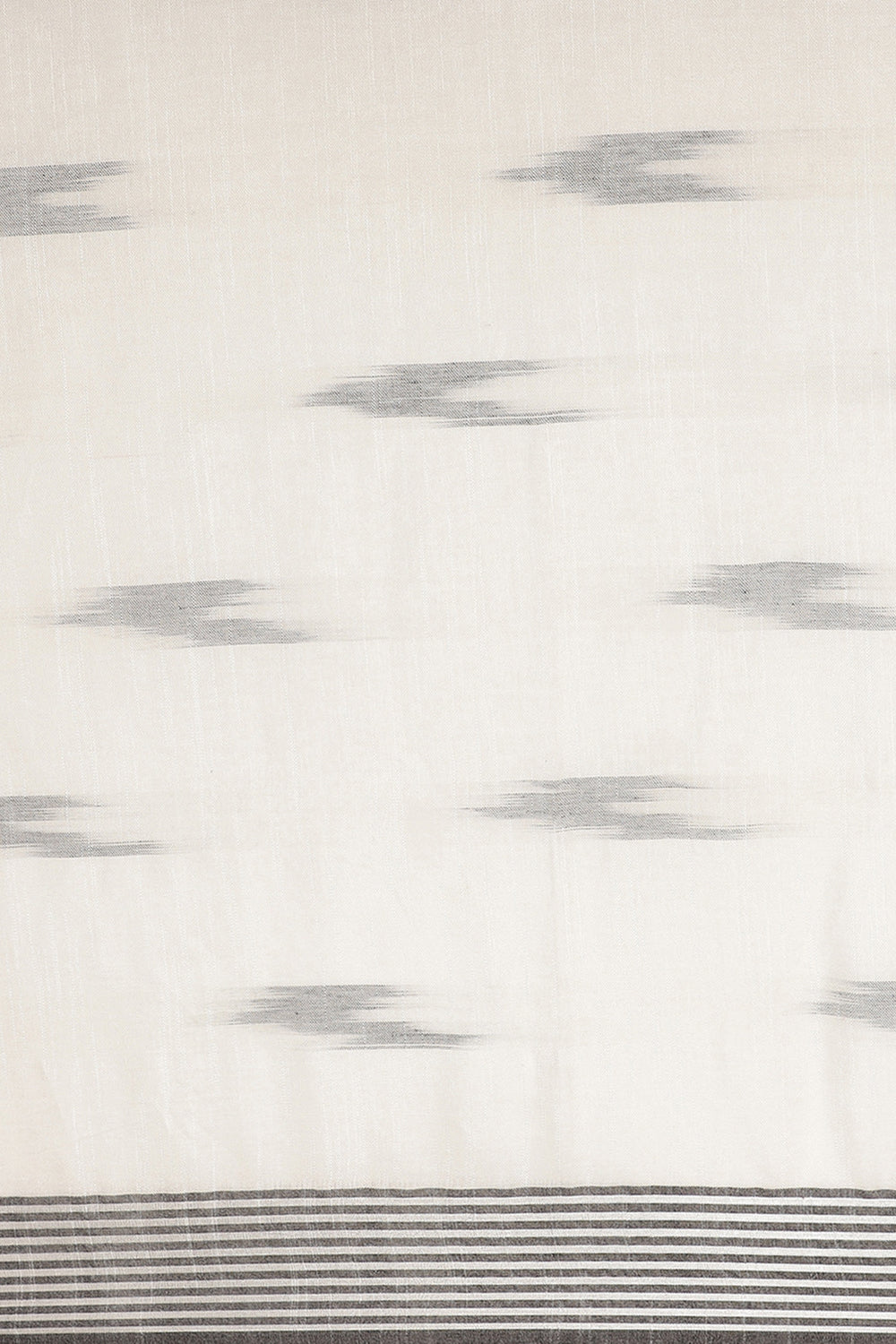 Buy Pernia White Woven Linen One Minute Saree Online - Back