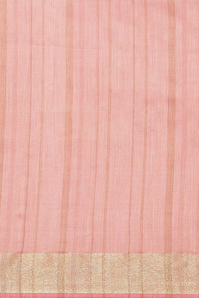 Buy Zahara Pink Woven Silk One Minute Saree Online