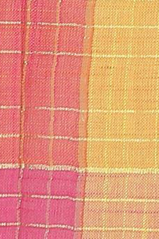 Buy Sonam Multi-Color Woven Linen One Minute Saree Online