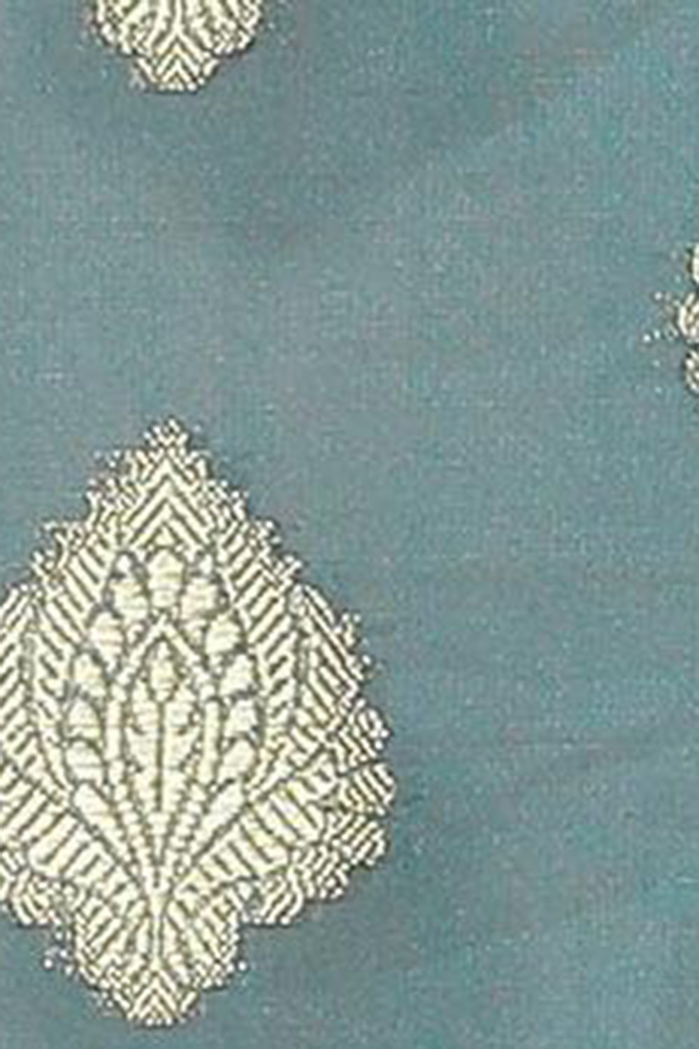 Buy Anouk Teal Blue & Red Woven Art Silk One Minute Saree Online