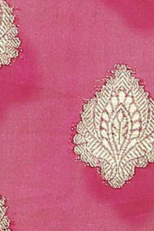 Buy Payal Pink Woven Art Silk One Minute Saree Online