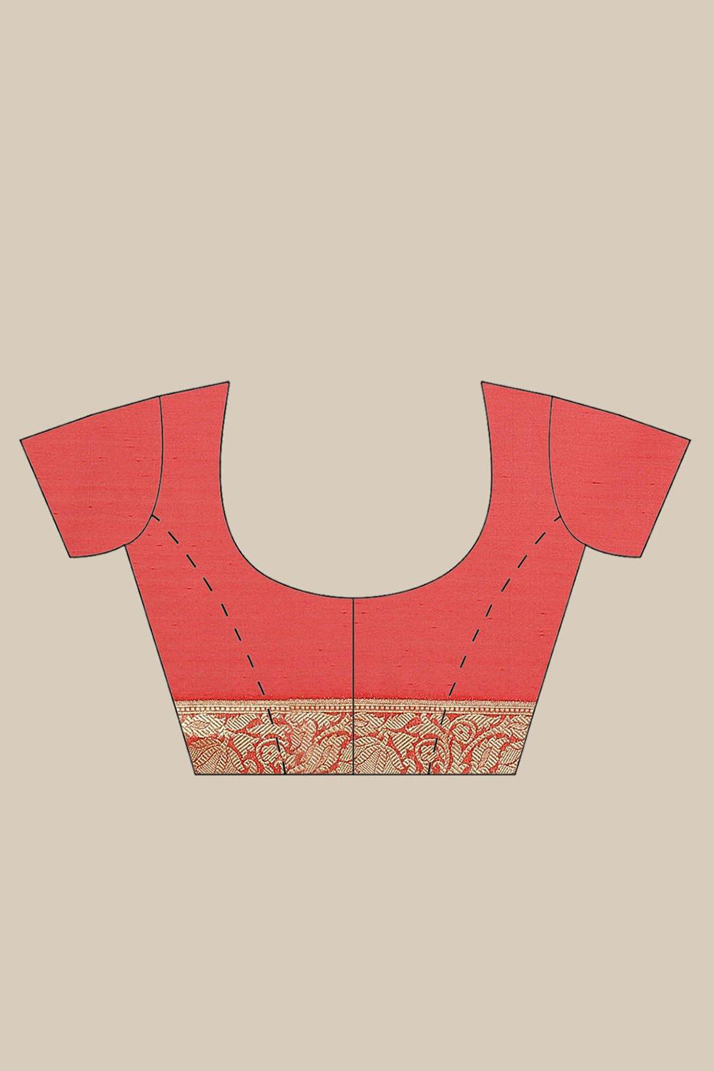 Buy Payal Pink Woven Art Silk One Minute Saree Online - Side