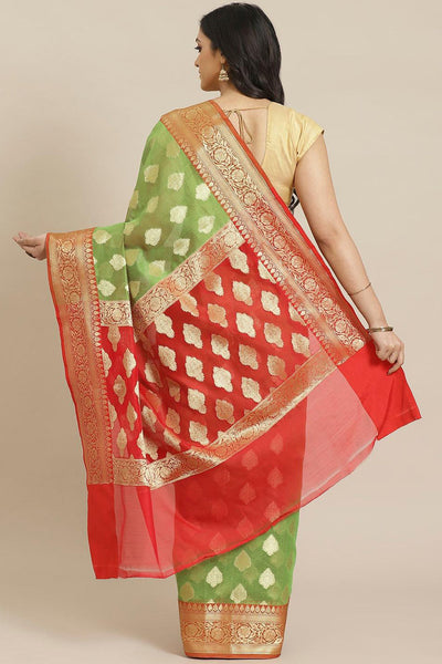 Shop Diya Multi-Color Woven Art Silk One Minute Saree at best offer at our  Store - One Minute Saree