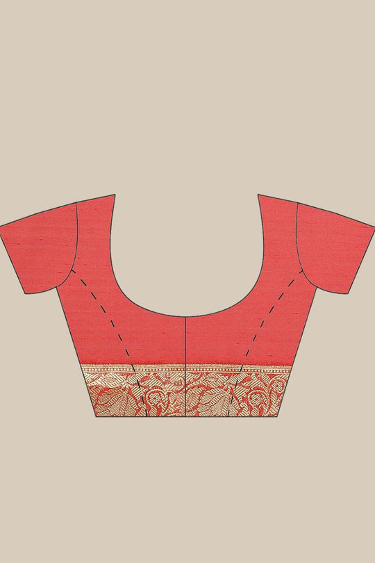 Buy Diya Multi-Color Woven Art Silk One Minute Saree Online - Side