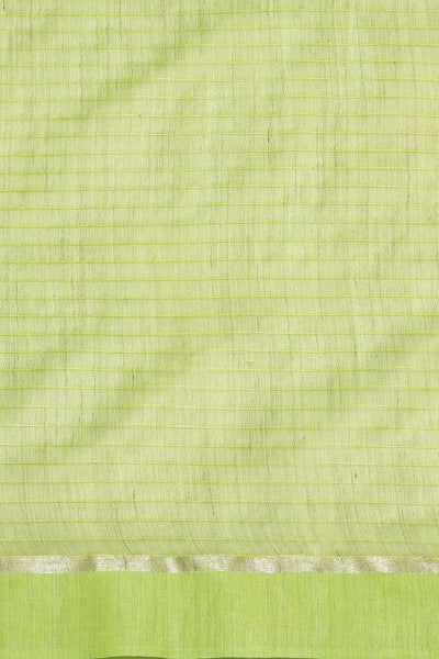 Buy Uma Green Woven Silk One Minute Saree Online