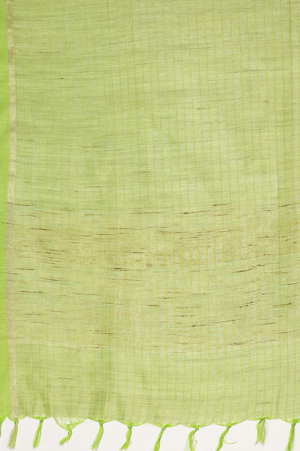 Buy Uma Green Woven Silk One Minute Saree Online - Back