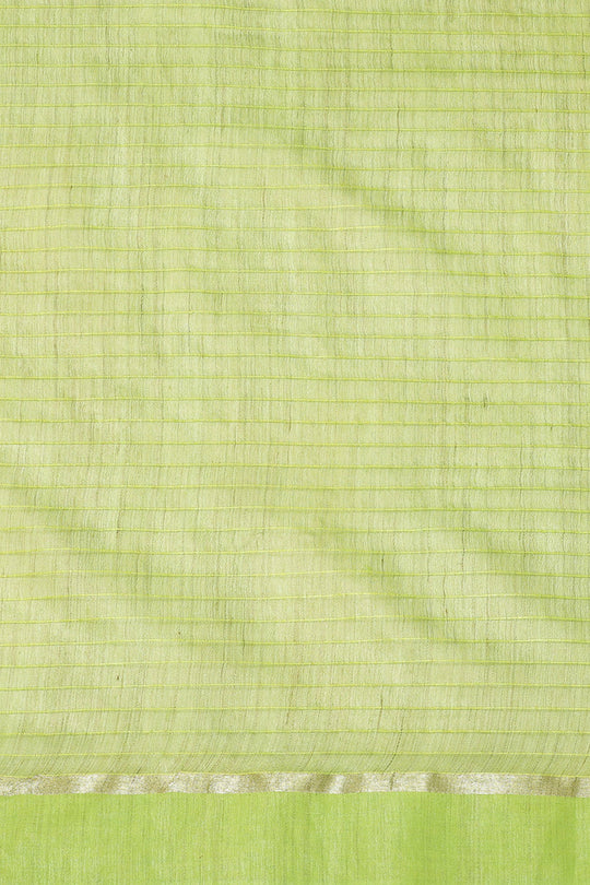 Buy Uma Green Woven Silk One Minute Saree Online - Front