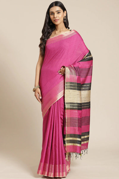 Buy Ana Multi-Color Woven Cotton Silk One Minute Saree Online - One Minute Saree