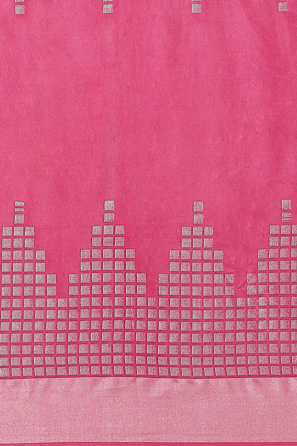 Buy Isha Pink Woven Silk One Minute Saree Online