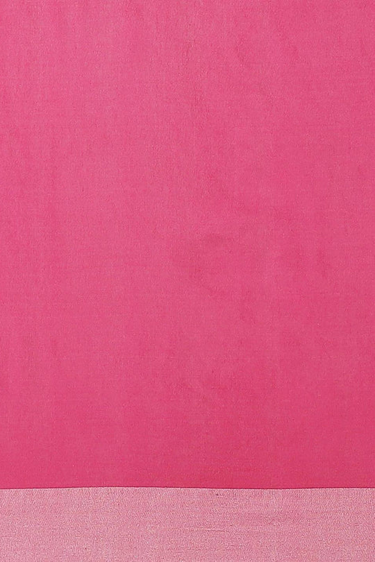 Buy Isha Pink Woven Silk One Minute Saree Online - Front
