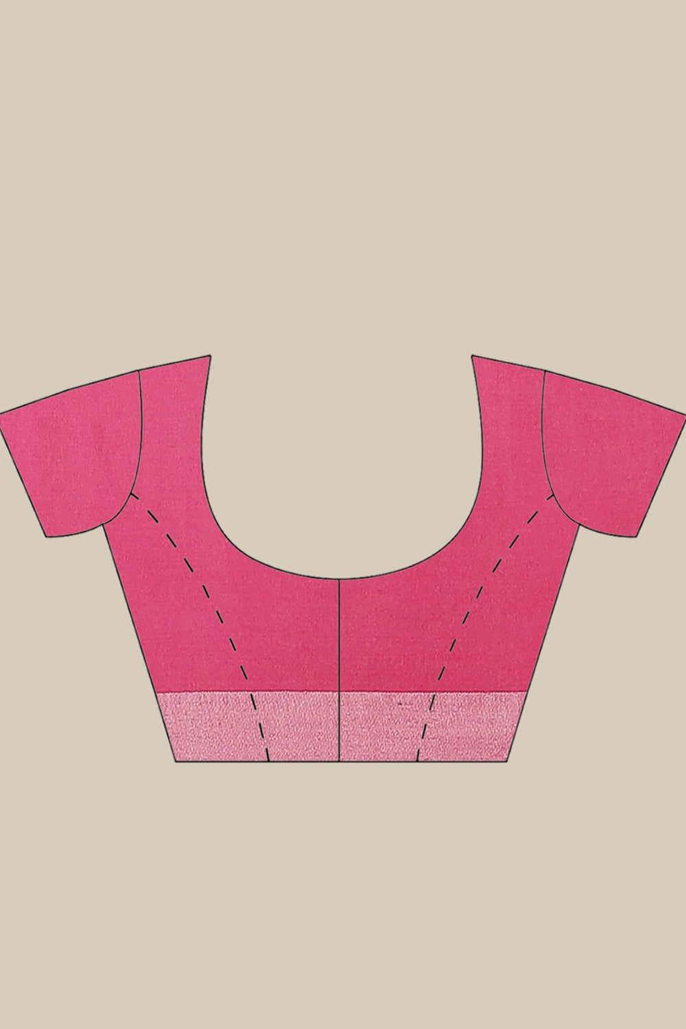 Buy Isha Pink Woven Silk One Minute Saree Online - Side