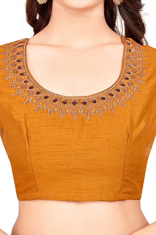 Buy Tessa Green Satin Silk Sequins Embroidered One Minute Saree Online - Front