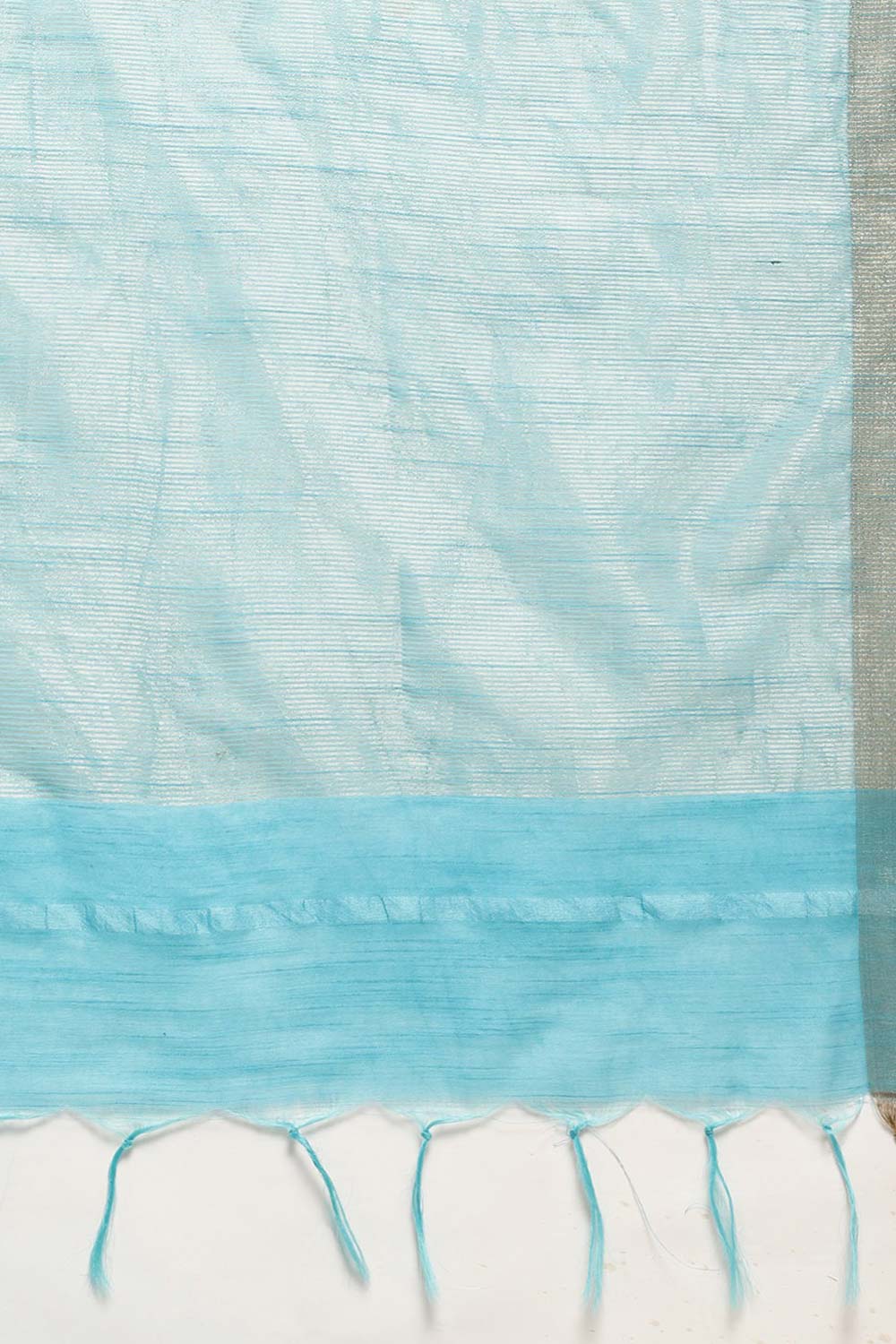 Buy Brielle Blue Silk Blend Bandhani One Minute Saree Online - Back