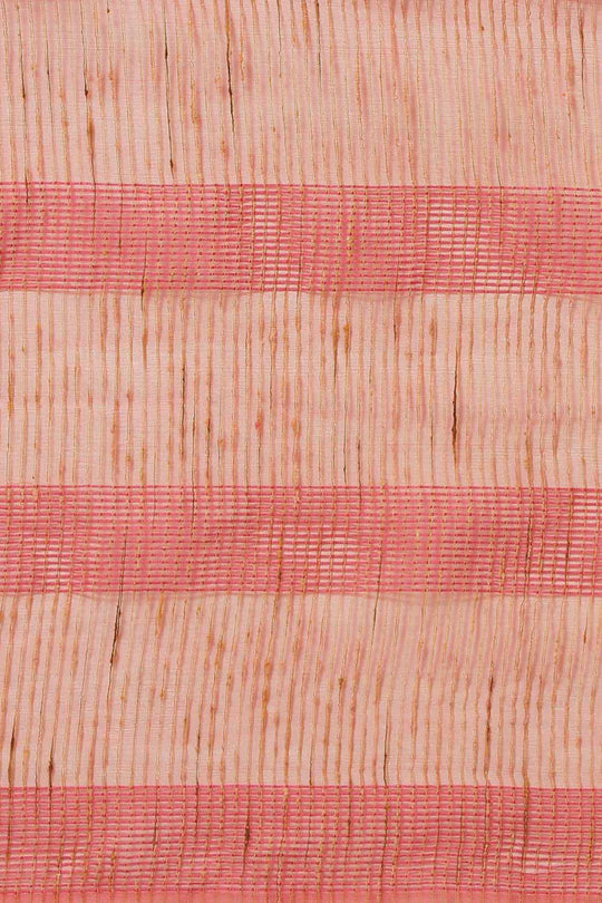 Buy Anya Peach Woven Art Silk One Minute Saree Online