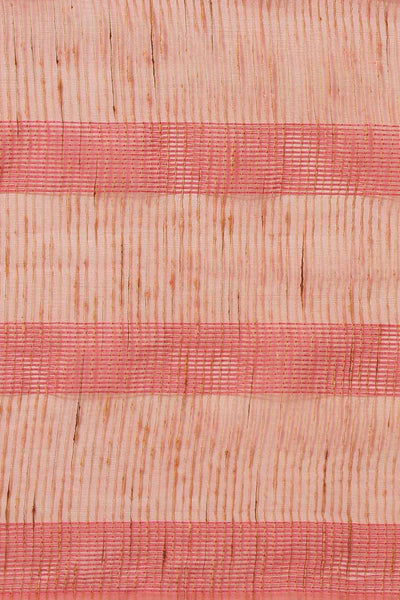 Buy Anya Peach Woven Art Silk One Minute Saree Online