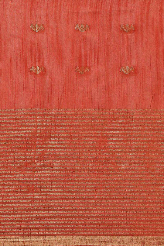 Buy Mansi Red Zari Woven Blended Silk One Minute Saree Online