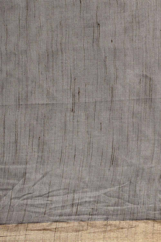Buy Lori Grey Silk Blend Stripe One Minute Saree Online