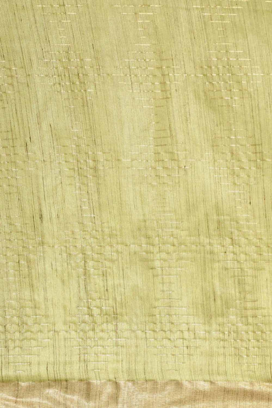 Buy Jenny Green Silk Blend Stripe One Minute Saree Online