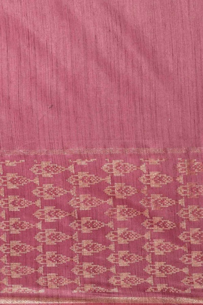 Buy Lana Pink Silk Blend Stripe One Minute Saree Online