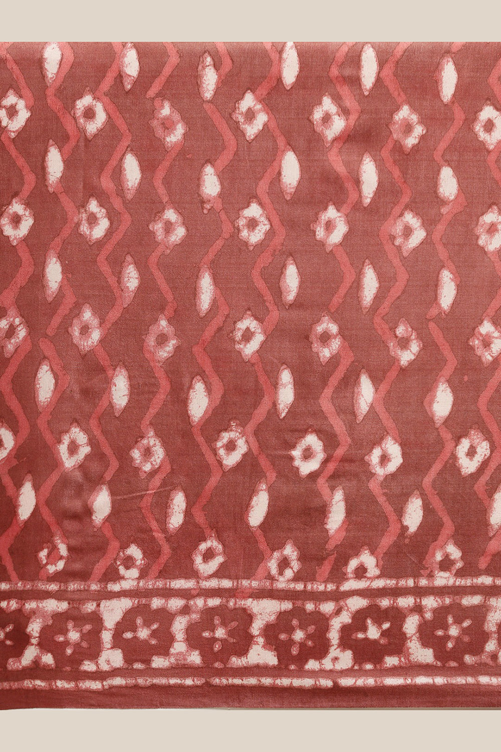 Buy Chloe Brown Batik Print Art Silk One Minute Saree Online