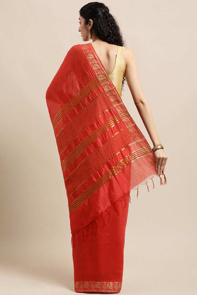 Shop Aaliyah Red Solid MODAL SILK One Minute Saree at best offer at our  Store - One Minute Saree