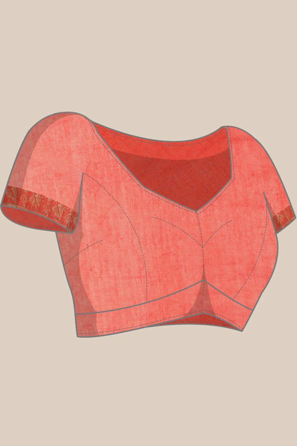 Buy Aaliyah Red Solid MODAL SILK One Minute Saree Online - Front