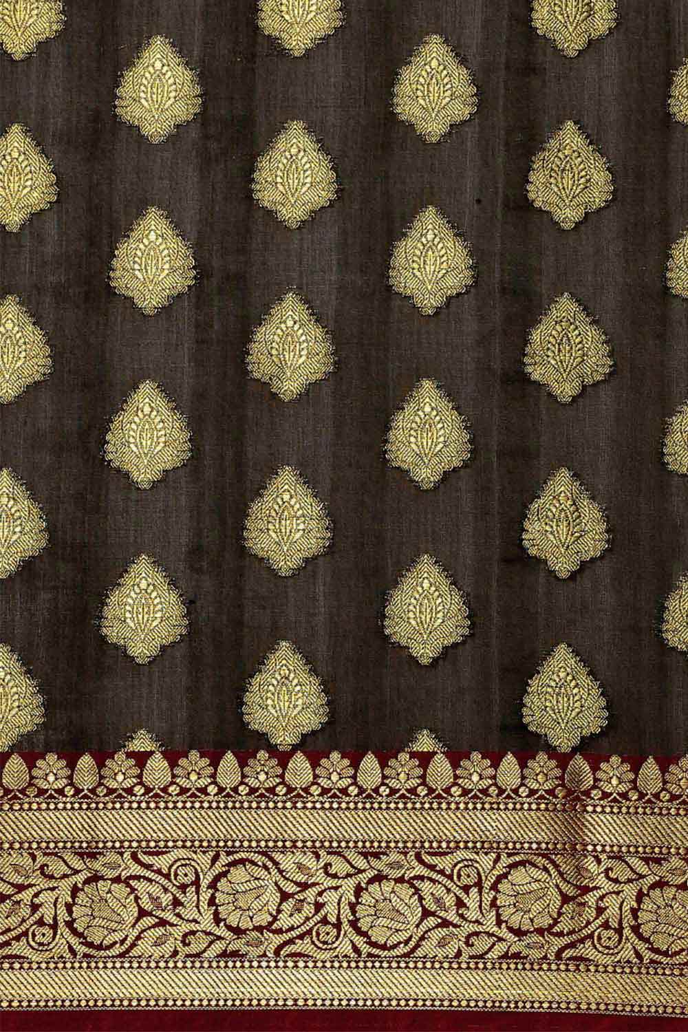 Buy Jenna Black Zari Woven Art Silk One Minute Saree Online