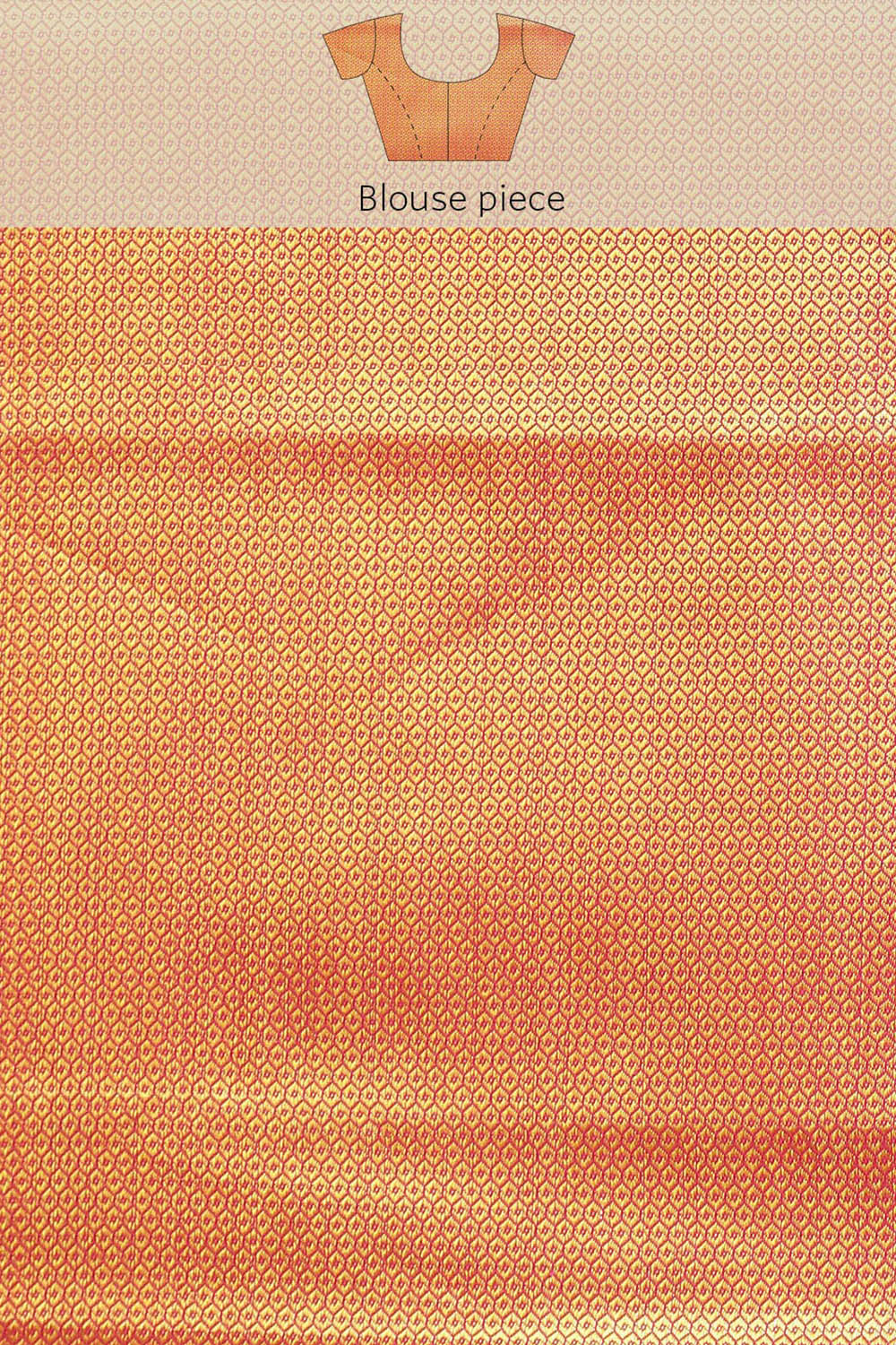 Buy Angie Orange Woven Art Silk One Minute Saree Online - Side