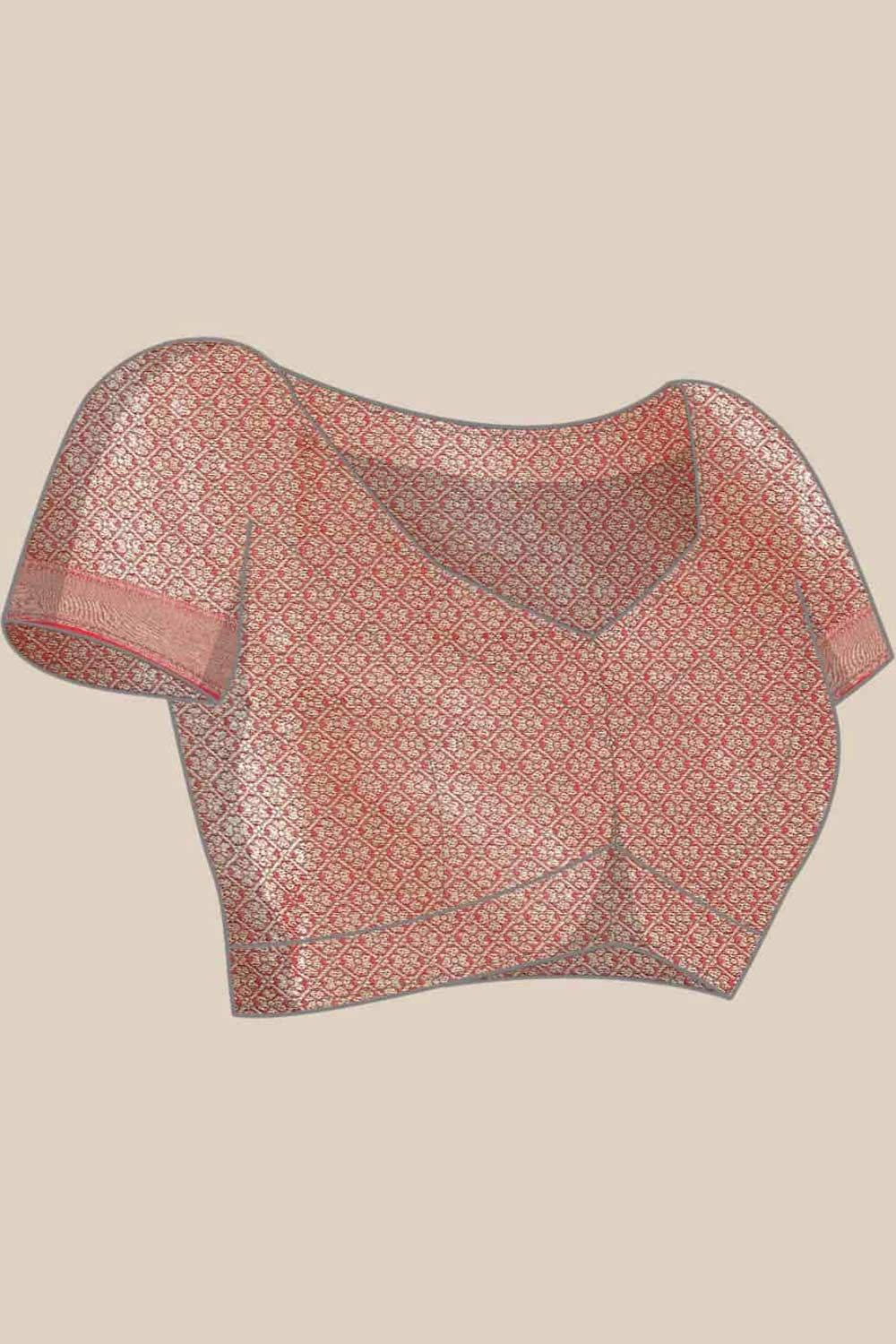 Buy Anjjana Black Art Silk Peacock Print Banarasi One Minute Saree Online - Back