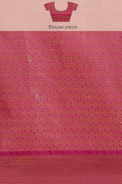 Buy Tina Teal Soft Art Silk Floral Printed Banarasi One Minute Saree Online - Zoom In