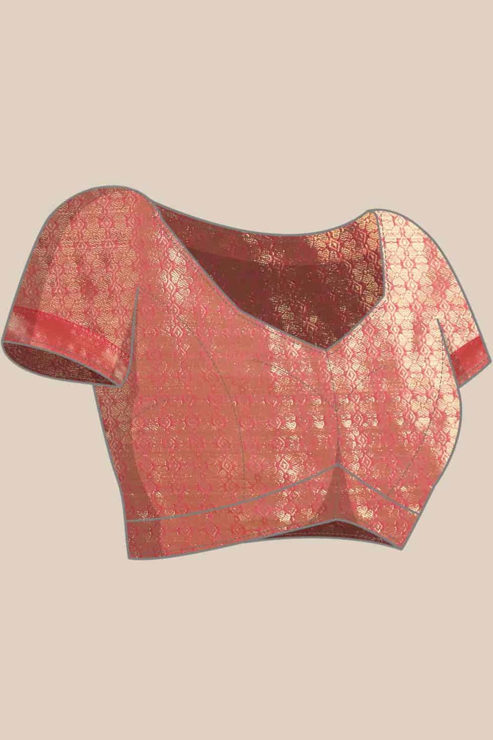 Buy Rosa Green Soft Art Silk Floral Printed Banarasi One Minute Saree Online - Side