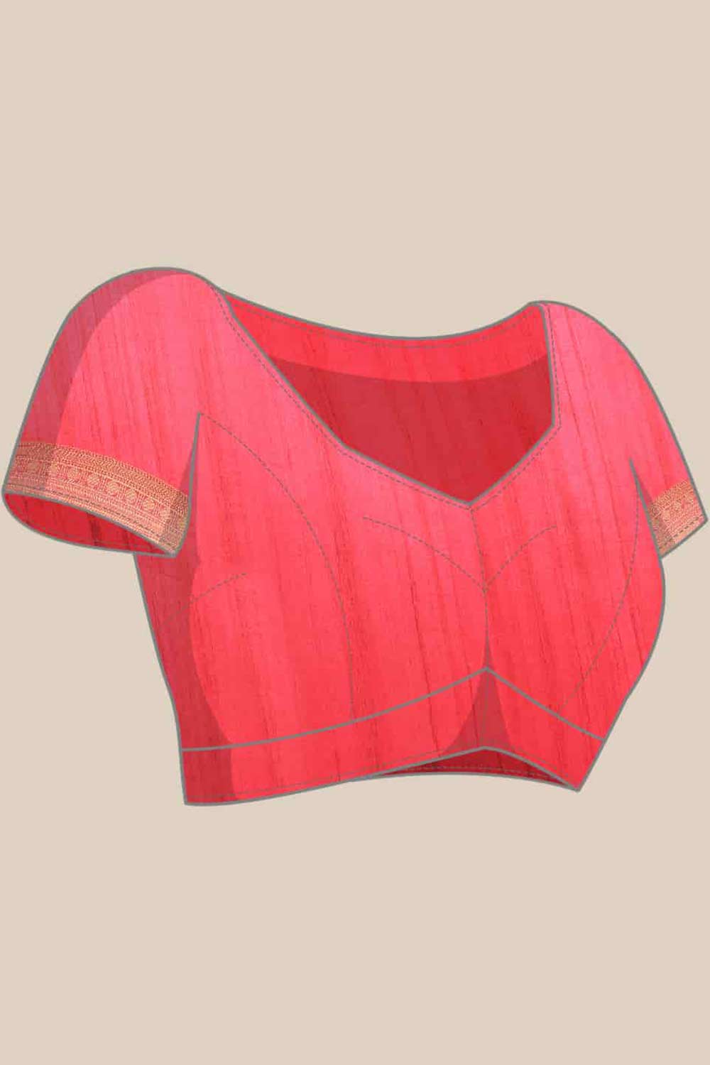 Buy Mimi Multi-Color Soft Art Silk Kalamkari Banarasi One Minute Saree Online - Zoom In