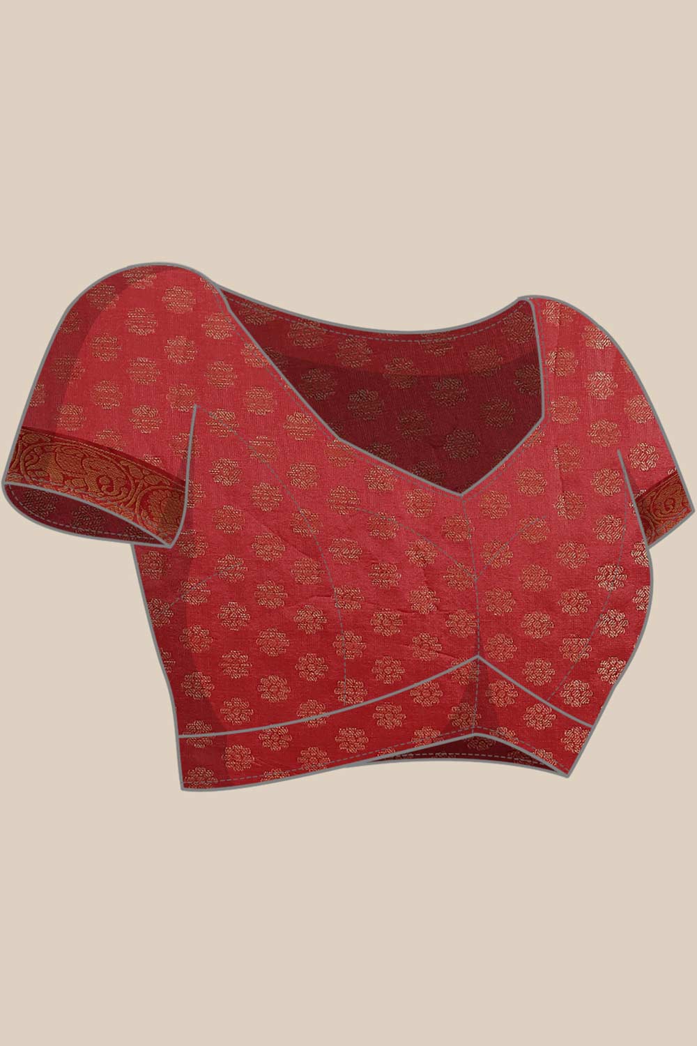 Buy Pista Green Soft Art Silk Floral Printed Banarasi One Minute Saree Online - Side