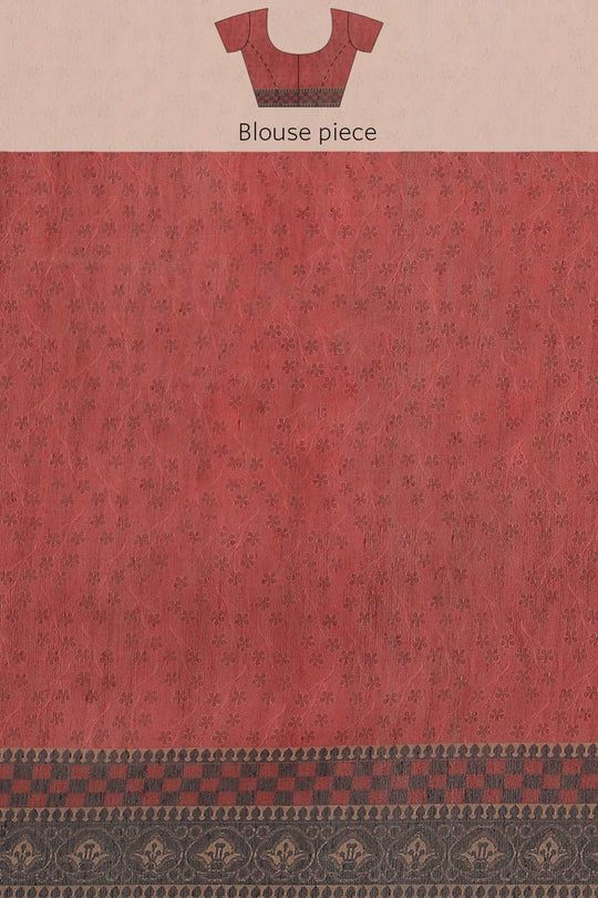 Buy Sweta Teal Cotton Block Printed One Minute Saree Online - Side