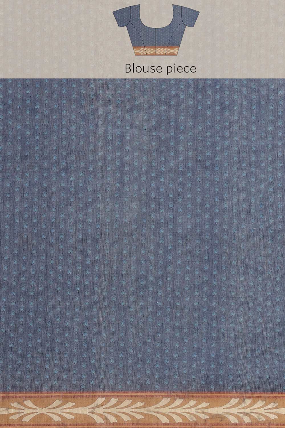 Buy Shubha Multicolor Cotton Block Printed One Minute Saree Online - Zoom In