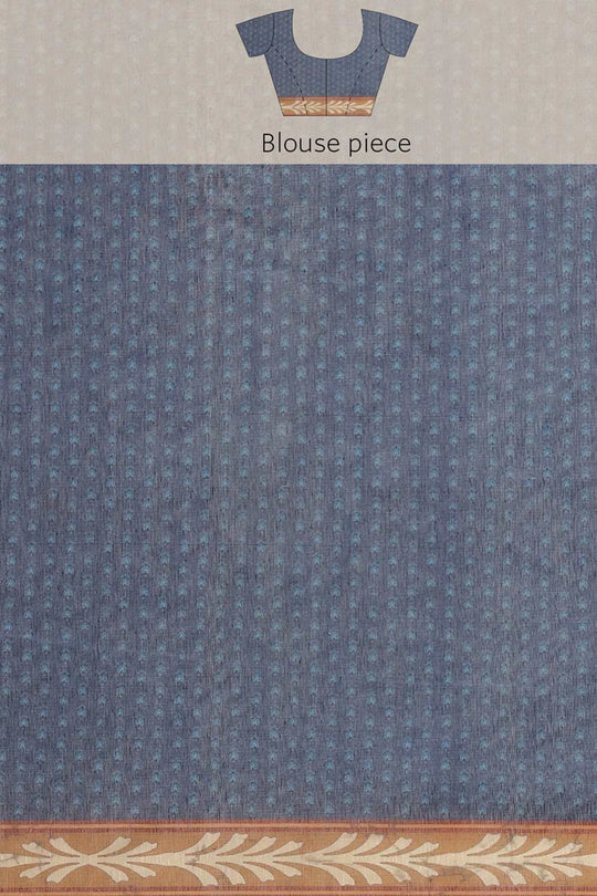 Buy Shubha Multicolor Cotton Block Printed One Minute Saree Online - Zoom In